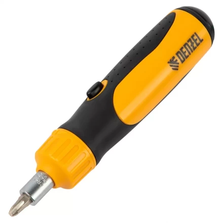 Отвертка реверсивная Denzel 7711611, механизм SmartPush 12 шт, S2 купить в Кургане