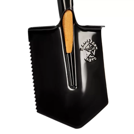 Лопата саперная, 150х180х510 мм, деревянный черенок, с зубьями, Россия Сибртех 61396 купить в Кургане