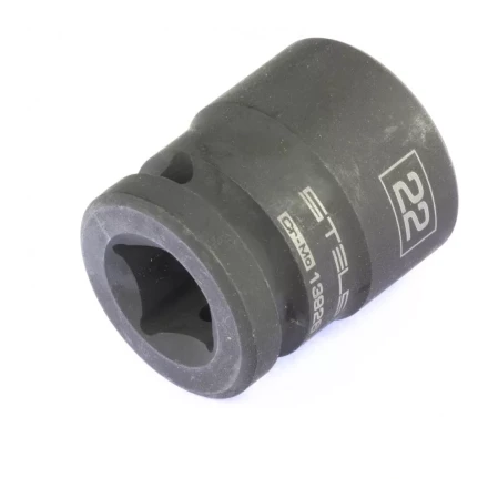 Головка ударная шестигранная 22 мм 1/2&quot; CrMo  Stels 13926 купить в Кургане