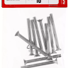 Винт DIN 965, M4 x 40 мм, 10 шт, кл. пр. 4.8, оцинкованный, ЗУБР 303116-04-040 купить в Кургане