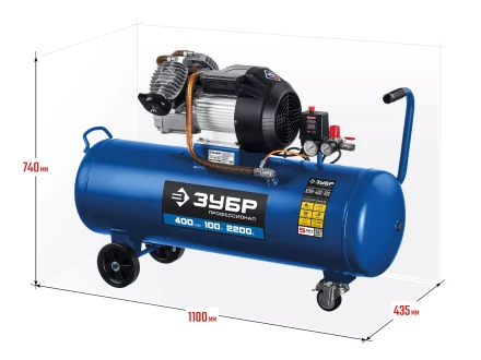 Компрессор воздушный КПМ-400-100 серия ПРОФЕССИОНАЛ купить в Кургане