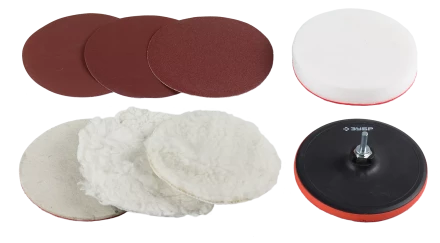 Наборы полировальных-насадок для дрели / УШМ серия ЭКСПЕРТ купить в Кургане