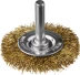 DEXX. Щетка дисковая для дрели, витая стальная латунированная проволока 0,3мм, 50мм 35110-050 купить в Кургане