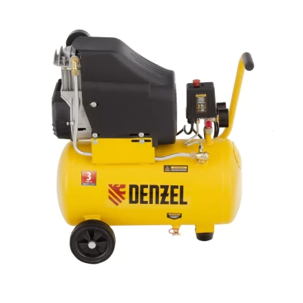 Компрессор воздушный DLC1300/24 безмасляный 1.3 кВт, 24 литра, 206 л/мин Denzel 58171 купить в Кургане