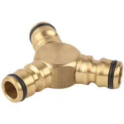 Тройник RACO "Profi" (соединитель-соединитель-соединитель) латунный, 1/2" 4246-55028B