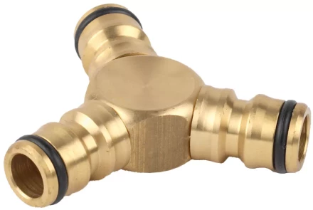Тройник RACO &quot;Profi&quot; (соединитель-соединитель-соединитель) латунный, 1/2&quot; 4246-55028B купить в Кургане