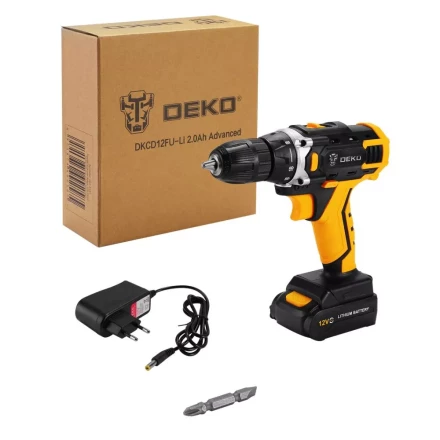 Дрель аккумуляторная DEKO DKCD12FU-U Advanced, 063-4131 купить в Кургане