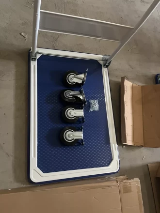 Тележка платформенная 150 кг TOR PH150 (480x740) со складной ручкой (резиновые колеса 100 мм) 1004024 купить в Кургане