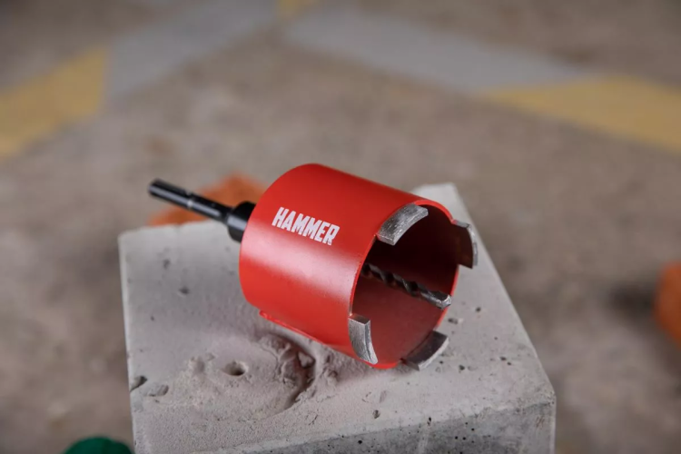 Коронка алмазная HAMMER Ф82мм (242-504) купить в Кургане