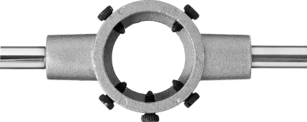 Плашкодержатель ЗУБР &quot;ЭКСПЕРТ&quot; с центривочными и прижимными винтами, 45х18мм для М16 -М18-М20-G1/2, L - 450мм 28143-45 купить в Кургане