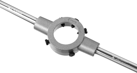 Плашкодержатель ЗУБР &quot;ЭКСПЕРТ&quot; с центривочными и прижимными винтами, 45х18мм для М16 -М18-М20-G1/2, L - 450мм 28143-45 купить в Кургане