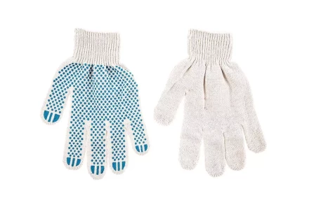 Перчатки ХБ 5 нитей с ПВХ HAMMER 230-031 купить в Кургане