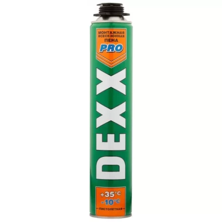 Пена монтажная, пистолетная, всесезонная, 750мл, DEXX 41126 купить в Кургане