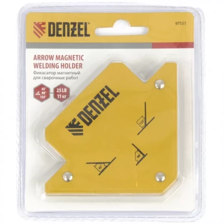 Фиксатор магнитный для сварочных работ усилие 25 LB Denzel 97551 купить в Кургане
