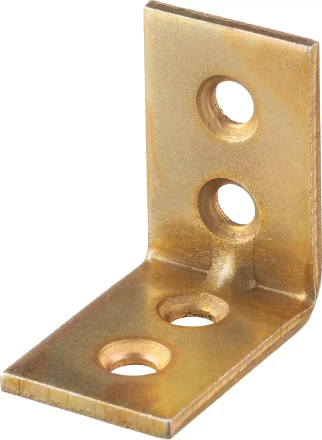 ЗУБР УМ-2.0, 25 x 25 x 17 x 2 мм, желтый цинк, узкий мебельный уголок (31031-25) купить в Кургане