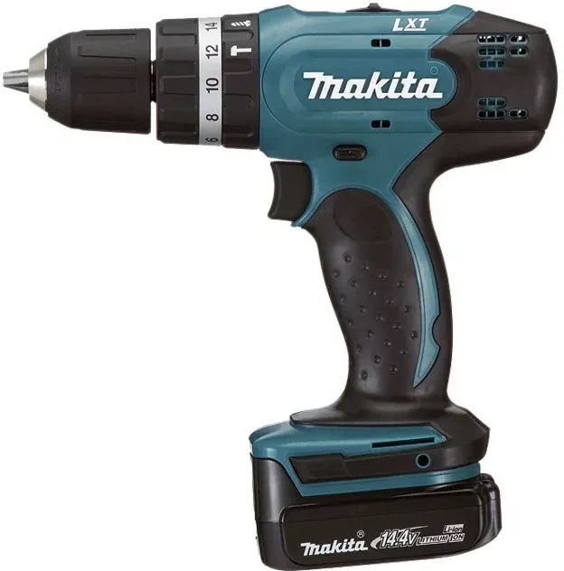 Дрель-шуруповерт аккумуляторная Makita BHP343SHE ударная купить в Кургане