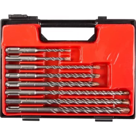 Набор ЗУБР: Буры по бетону, &quot;SDS-Plus&quot;, 5х110, 6х110, 6х160, 8х160, 8х210, 10х160, 10х210, 12х210мм, 8шт 29314-H8 купить в Кургане