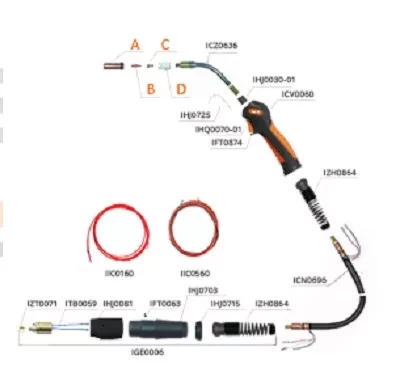 Горелка TECH MS 26 290А 4метр  ICT2899 Сварог купить в Кургане