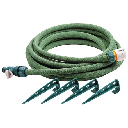 Шланг RACO сочащийся, в комплекте с коннекторами и колышками, 1/2&quot;x7,5м 4270-55925 купить в Кургане