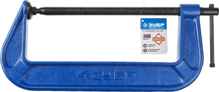 Струбцина  ЗУБР &quot;ПРОФЕССИОНАЛ&quot; тип &quot;G&quot;, корпус - ковкий чугун. 300мм 32245-300_z01 купить в Кургане