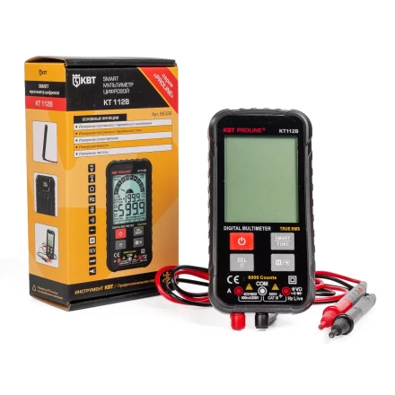 Мультиметр цифровой КВТ SMART KT 112В с True RMS (86326) купить в Кургане