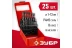 ЗУБР 25 шт, (1-13 мм), сталь Р4М2, класс В, мет.бокс, набор сверл по металлу (29605-H25) купить в Кургане