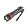 Фонарь бытовой пластик 1W LED ремешок зум 3 режима 100% - 50% - стробоскоп 3хААА Stern 90570 купить в Кургане