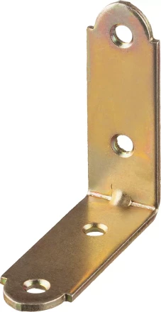 ЗУБР УМ-2.0, 40 x 40 x 17 x 2 мм, желтый цинк, узкий мебельный уголок (31031-40) купить в Кургане