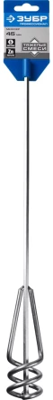 ЗУБР &quot;ПРОФЕССИОНАЛ&quot;. Миксер для песчано-гравийных смесей, шестигранный хвостовик, оцинкованный, на подвеске, 40х400 мм 06033-04-40_z02 купить в Кургане