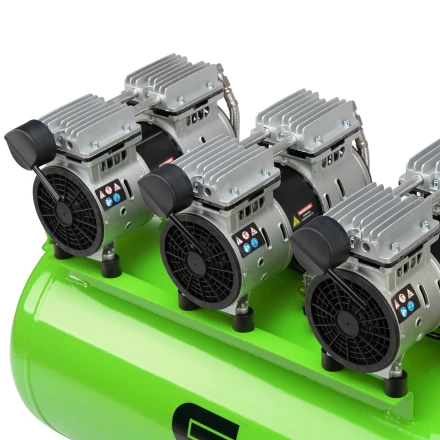 Компрессор безмаслянный малошумный Сибртех МБ 2250/100, 2250 Вт, 100л, 400 л/мин купить в Кургане