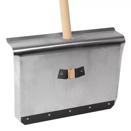 Лопата для уборки снега тротуарная Сибртех 61658, алюминиевая,500х400х1420мм, деревянный черенок, Россия купить в Кургане