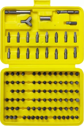 Набор STAYER &quot;MASTER&quot; &quot;SUPER UNIVERSAL&quot;: Биты, полный ассортимент стандартных и специальных шлицов, адаптеры, Cr-V, 100 предметов, в боксе 2604-H100 купить в Кургане