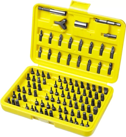 Набор STAYER &quot;MASTER&quot; &quot;SUPER UNIVERSAL&quot;: Биты, полный ассортимент стандартных и специальных шлицов, адаптеры, Cr-V, 100 предметов, в боксе 2604-H100 купить в Кургане
