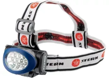 Фонарь наголовный, светодиодный. 3 режима, 10Led, 3хААА, Stern 90562 купить в Кургане