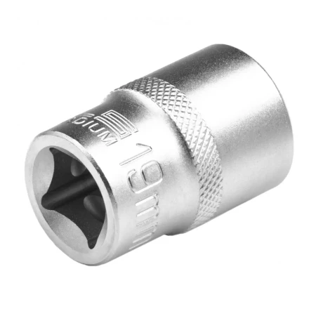 Головка торцевая 19 мм двенадцатигранная CrV под квадрат 1/2 хромированная Stels 13665 купить в Кургане