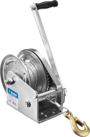 Лебедка ручная барабанная ЗУБР &quot;ПРОФЕССИОНАЛ&quot;, подъемная, тросовая, 0,9т, 8м 43117-0.9 купить в Кургане