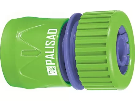 Соединитель пластмассовый быстросъемный для шланга 3/4&quot; аквастоп  PALISAD 66165 купить в Кургане