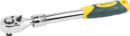 Трещотка для торцовых головок KRAFTOOL &quot;PRO&quot;, телескопическая, Сr-V сталь, 72 зубца, 1/2&quot; 27798-1/2 купить в Кургане