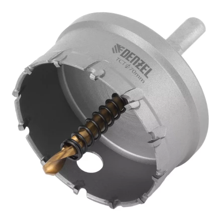 Коронка по металлу твердосплавная, 70 мм Denzel 724020 купить в Кургане