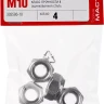 Гайка DIN 985 с нейлоновым кольцом, M10, 4 шт, кл. пр. 6, оцинкованная, ЗУБР 303586-10 купить в Кургане