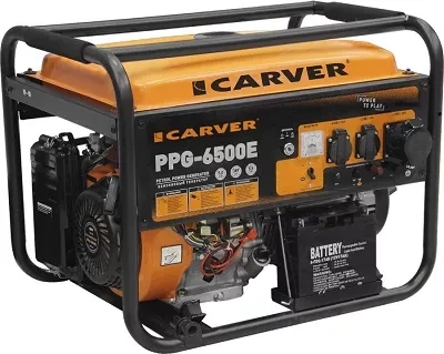 Генератор бензиновый CARVER PPG- 6500Е LT-188F купить в Кургане