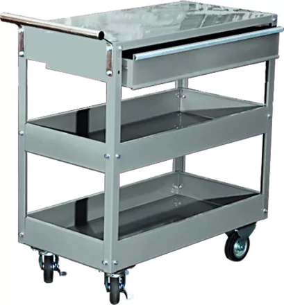 Тележка инструментальная 737 х 383 х 668 мм 3-секционная с ящиком  MATRIX 567345 купить в Кургане