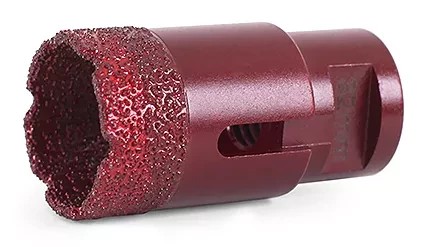 Алмазная коронка MESSER по камню с хвостовиком M14 (вакуумное спекание алмазов) 32 мм купить в Кургане