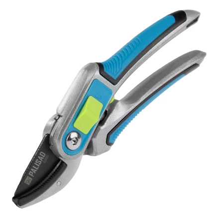 Секатор с наковальней Palisad, 215 мм, регулировка захвата, трехкомпонентные рукоятки, LUXE, 60461 купить в Кургане