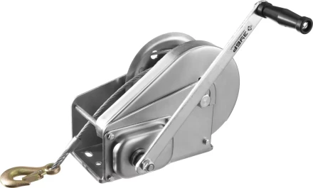 Лебедка ручная барабанная ЗУБР &quot;ПРОФЕССИОНАЛ&quot;, подъемная, тросовая, 1.3т, 8м 43117-1.3 купить в Кургане