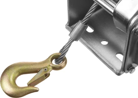 Лебедка ручная барабанная ЗУБР &quot;ПРОФЕССИОНАЛ&quot;, подъемная, тросовая, 1.3т, 8м 43117-1.3 купить в Кургане