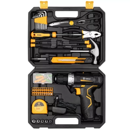 Дрель аккумуляторная в наборе DEKO GCD12DU3 104 tools + case, 063-4095 купить в Кургане