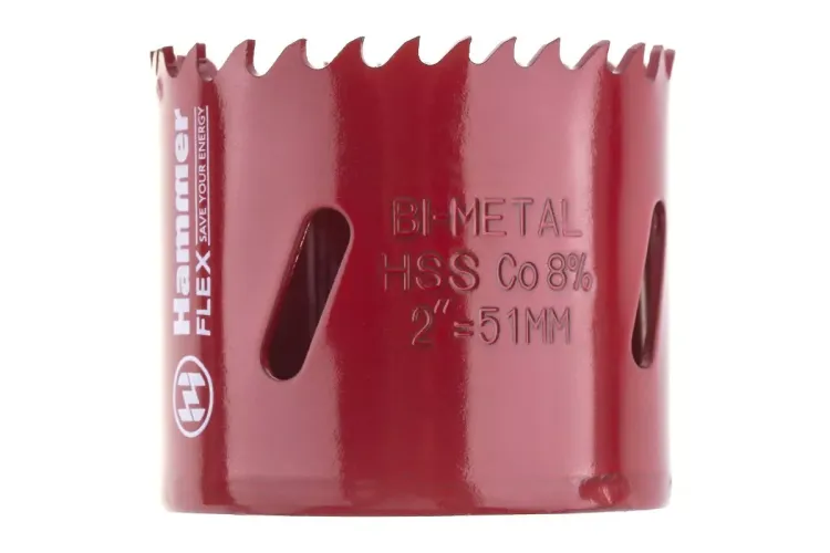 Коронка биметаллическая HAMMER Ф51х38мм 5/8" BiMETALL (224-010) купить в Кургане