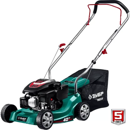 ЗУБР 400 мм, 3.5 л.с., бензиновая газонокосилка (ГБ-400) купить в Кургане