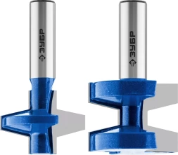 ЗУБР 38.1 x 28.6 мм, хвостовик 12 мм, набор фрез пазо-шиповых, Профессионал (28731-38.1-H2)